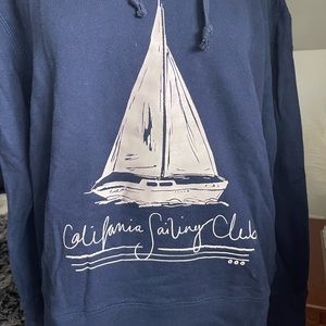 J.crew California sailing club sweatshirt hoodie sz Medium